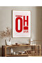Single Framed Oh La La Painting Modern Art Poster Painting Tk/242