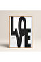 Single Framed Love Written Painting Modern Art Poster Painting Tk/241 - 2