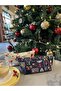 New Year's Patterned Washable Zippered Single Eyed Cloth Pen Holder Pencil Case Wallet Makeup Bag - 2