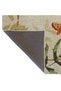 Beige Themed Leaf and Butterfly Patterned Modern Decorative Carpet 2654 - 4