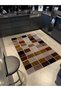 Multicolor Geometric Square Shape Patterned Creative Modern Decorative Carpet 2653 - 2