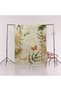 Beige Themed Leaf and Butterfly Patterned Modern Decorative Carpet 2654 - 5