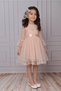 Girls' Buckled Dress Girls' Dress Tulle Lace Dress - 7