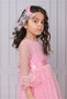 Girls' Buckled Dress Girls' Dress Tulle Lace Dress - 7