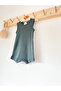 Khaki Corded Strap Romper Organic Modal Jumpsuit 50% Modal 50% Cotton - 3