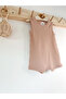 Light Brown Strap Ribbed Strap Romper Organic Modal Jumpsuit 50% Modal 50% Cotton - 2