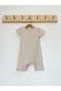 Openwork Stone Color Organic Modal Romper Jumpsuit