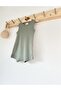 Dark Mint Corded Strap Romper Organic Modal Jumpsuit 50% Modal 50% Cotton - 3