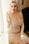 Long Satin Prom Wedding Gloves Special Occasion Stylish Costume Gloves Off White - 4