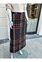 Plus Size Plaid Stamp Skirt - 3