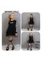 Black Tutu Sweater Patterned Birthday Party Special Day Girl's Dress - 4