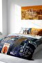 King Size New York 3D Digital Printed Double Duvet Cover Set 220X240Cm - 3