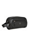 Men's Vegan Leather Personal Shaving Cosmetic Clutch Bag Travel Care Handbag - 3