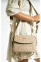 Women's Sand Two-Strap 3-Compartment Shoulder and Crossbody Bag - 6