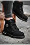 Alaska Cold Resistant Fur Non-Slip Sole Zippered Men's Black Boots