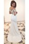 Design Guipure Detailed White Maxi Wedding & After Party & Wedding Dress - 7