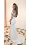 Design Guipure Detailed White Maxi Wedding & After Party & Wedding Dress - 6