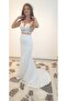 Design Guipure Detailed White Maxi Wedding & After Party & Wedding Dress - 3