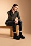 Women's Lace-up and Zippered Thick Sole Winter Faux Leather Boot B0931ax23au - 2