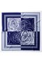 Large Size Silky Sura Rayon Scarf - Dark Blue - 120 X 120 cm