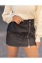 HONEY MW BIKER FAUX LEATHER SKIRT PNT - 3