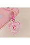 iPhone 15 (2023) Pink Zigzag Design Silicone Cover with Heart Apparatus More Stylish - 2