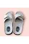 Women's Beige Velcro Comfort Slippers - 3