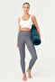 Women's Anthracite High Waist Slim-fitting Sports Leggings Basics - 6