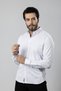 POLO AIR MEN'S LONG SLEEVE SHIRT SLIMFIT LYCRA FABRIC PA-179 WHITE COLOR - 4