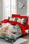 King Size New Year's Eve Merry Christmas Double 3D Duvet Cover Set Cotton Satin Pine 220X240Cm - 2