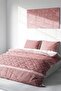 King Size Pink Simurg 3D Cotton Satin Double Duvet Cover Set 220X240Cm - 2