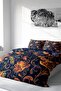 King Size Tapestry Flowers Cotton Satin Double Duvet Cover Set 3D 220X240Cm - 2