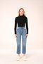 2301 Sunshine Fashion Blue High Waist Short Leg Jeans