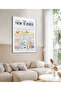 Single Framed New Yorker Serial Painting Modern Art Poster Painting Tk/286