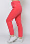 Dried Rose Pocket Detailed Flare Leg Thin Corduroy Trousers - 4