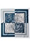 Large Size Silky Sura Rayon Scarf - Petrol Blue - 120 X 120 cm