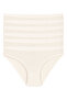 Women's Ecru 6 Pack Lycra Non-Marking Bikini Panties