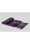 Women's Black Plum Silk Shawl