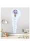 Giraffe in Flying Balloon Height Gauge Children's Room Decorative Wall Sticker