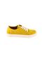 Women's Yellow Genuine Leather Sneakers - 2