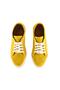 Women's Yellow Genuine Leather Sneakers - 6