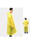 Women's Yellow Transparent Waterproof Eva Fabric Raincoat - 3