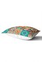 Ethnic Cream Three Large Square Pattern Designed Rectangular Throw Pillow Cover - 2