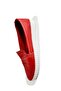 Women's Red Genuine Leather Ballerinas