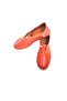 Women's Pomegranate Red Genuine Leather Sandal Model Shoes - 5