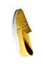 Women's Lemon Yellow Genuine Leather Ballerinas