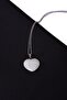 Phosphorescent Natural Stone Heart Necklace Tky0034 - 2
