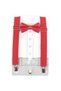 Red Adjustable Strap and Bow Tie Set