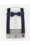 Red Adjustable Strap and Bow Tie Set - 2