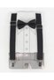 Red Adjustable Strap and Bow Tie Set - 5